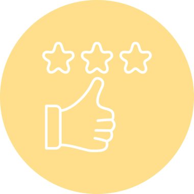 Yıldız Derecelendirme Yüksek Kalite Ölçeklenebilir Vektör İlülasyonu