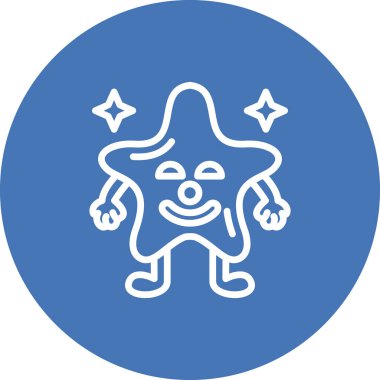 Palyaço Yıldızı Ayırt Modern Temiz Sanat Özelliği