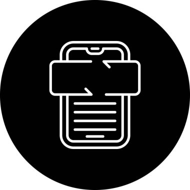 düz geribildirim simgesi vektör çizimi 