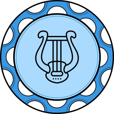 Lyre Yüksek Çözünürlüklü Sanat Sembolü