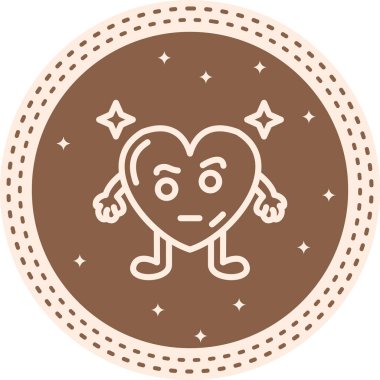 Kalp Kaşları Temiz Profesyonel Düz Tasarım