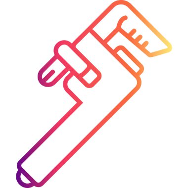 Bu doğrusal simge, bakım uygulamalarında veya web sayfalarında kullanmak için uygun bir boru anahtarını sıkıca kavrayan bir eli resmeder.