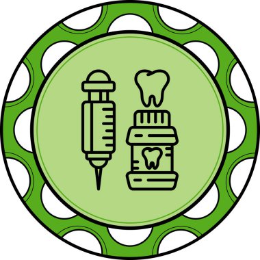 Anestezi Enjeksiyonu Yüksek Çözünürlüklü Sanat Sembolü