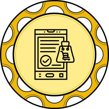 Simge vektör illüstrasyon tasarımını sakla