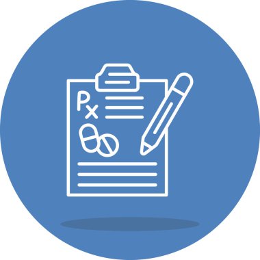  Reçete Simgesi vektör illüstrasyon tasarımı