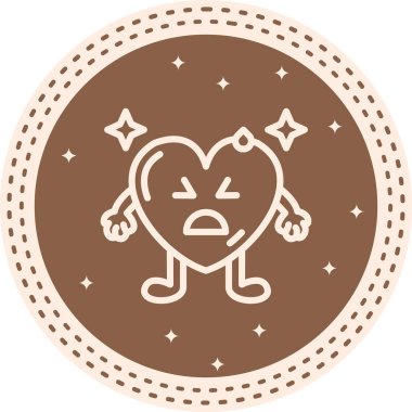 Üzücü Rahatlamış Kalın Kalın Web Grafik Çizimi