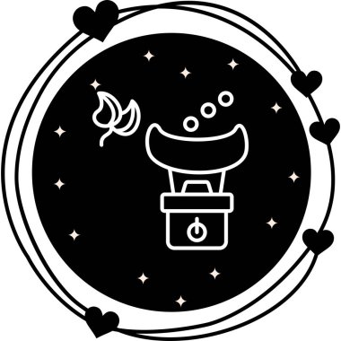 Yüz Buharı Simgesi, Basit İllüstrasyon