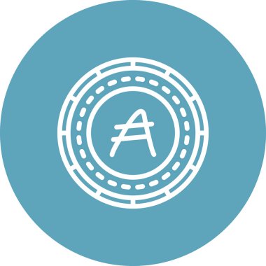 Arjantin Peso Bozuk Para Motifli Markalı Vektör Özelliği