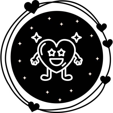 Heart Starstruck Stil Düz Kullanıcı Arayüzü Özelliği