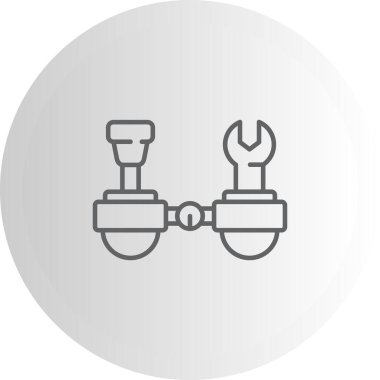 Araç Kemeri Satırı Düz Simgesi