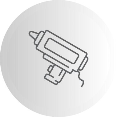 Caulking Gun Simgesi, Basit İllüstrasyon