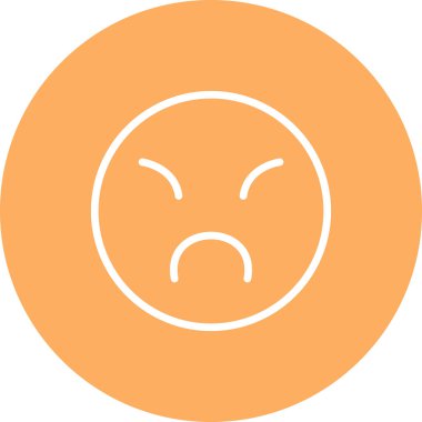 emoji simgesi, web kullanımı için basit tasarım vektör çizimi