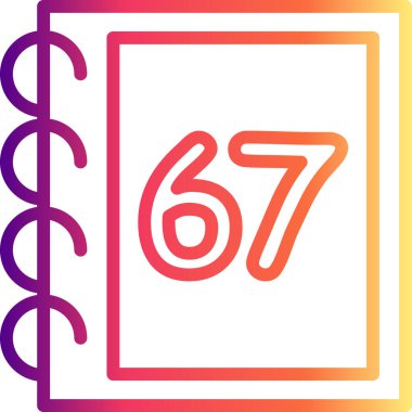 67 Web simgesi vektör illüstrasyonu