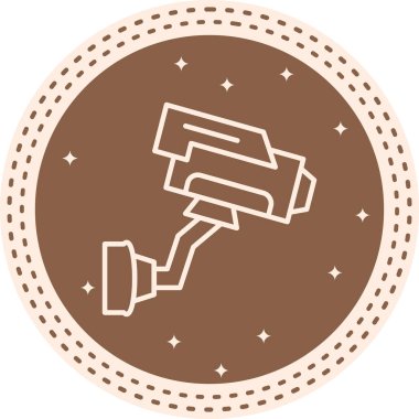 CCTV simge vektör illüstrasyon tasarımı