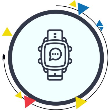 Akıllı Saat Chat Dinamik Yenilikçi Web Tasarım Elemanı