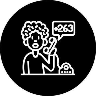 Zimbabwe ülke telefon kodu, ikonu arayan çocuk.