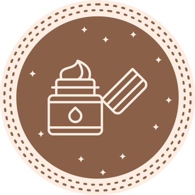 Yüz Kremi Simgesi, Basit İllüstrasyon