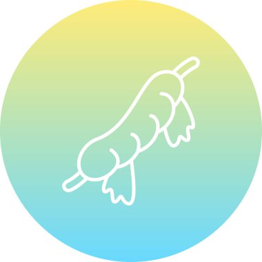 Kebap Simgesi vektör çizimi tasarımı