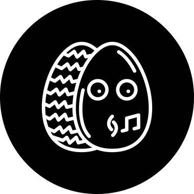 Paskalya Islığı Yumurta Stili Rafine Marka Vektörü Özelliği