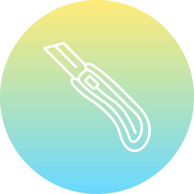 Modern bıçak simgesinin vektör illüstrasyonu