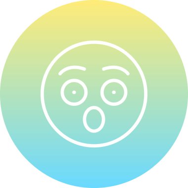 emoji simgesi, web kullanımı için basit tasarım vektör çizimi