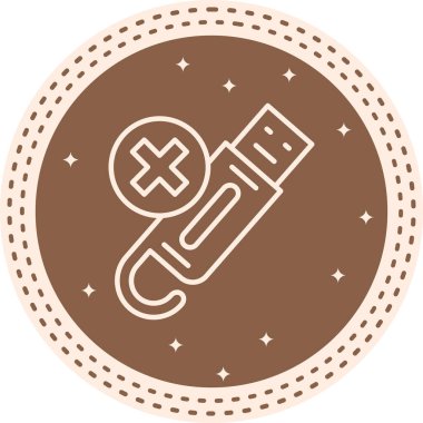 USB Sürücü Simgesi, modern vektör illüstrasyonu