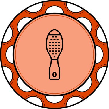 Ayak Temizleme Sofistike Özel Vektör Sanatı Nesnesi