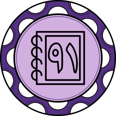 Ninty One  web icon vector illustration