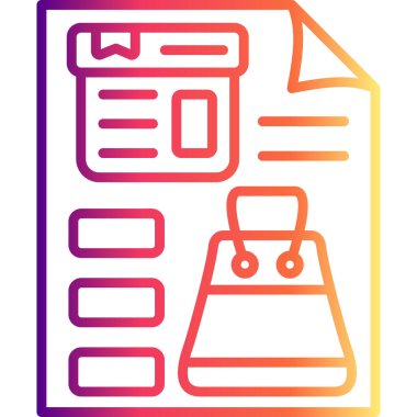 Ürün Tanımı Simgesi, Basit İllüstrasyon