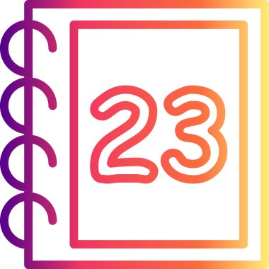 23 Web simgesi vektör illüstrasyonu