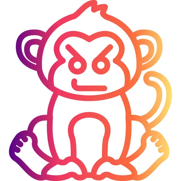 Kötü Maymun Seçkin Markalaştırma Vektör Varlığı