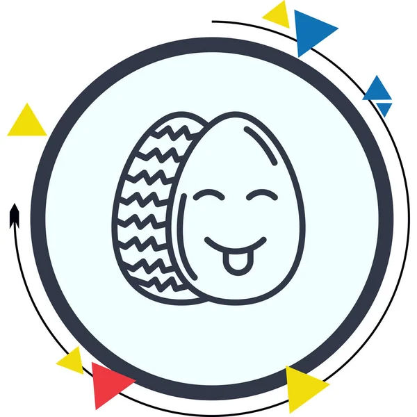 Paskalya Yumurtası Zarif Çağdaş Dijital Grafik Özelliği