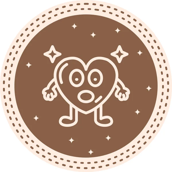 Şaşırmış Kalp Dengelenmiş Özel Düz Vektör Düzeni