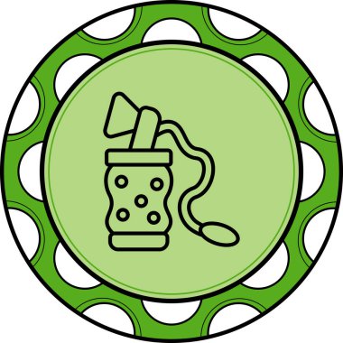 Göğüs simgesi basit düz illüstrasyon