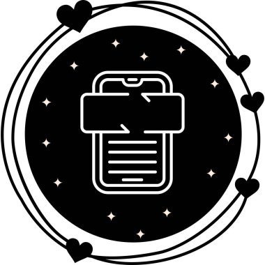 düz geribildirim simgesi vektör çizimi 