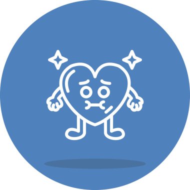 Mide bulandıran Kalp Temiz Sayısal Grafik Düzeni