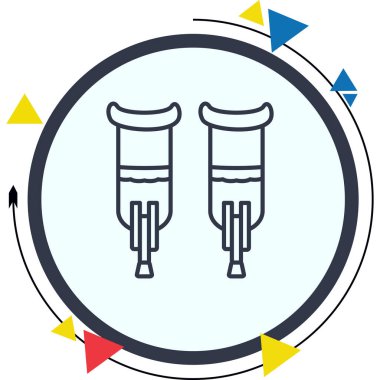 Koltuk değnekleri stil yenilenmiş yaratıcı tasarım elementi