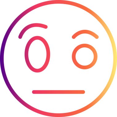 emoji simgesi, web kullanımı için basit tasarım vektör çizimi