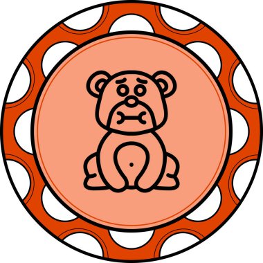 Mide bulandırıcı Ayı Belirgin Asgari Damgalama Vektör Varlığı