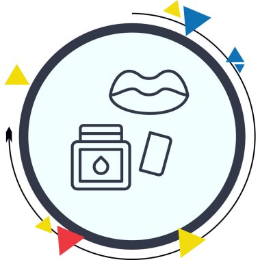 Dudak Temizleme Simgesi, Basit Resimler