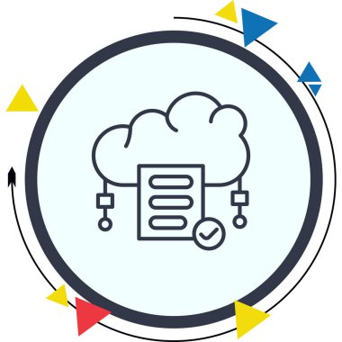 Bulut Uyum Denetim Simgesi, Beyaz Arkaplan Görüntü