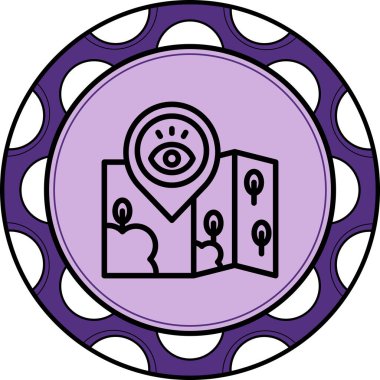 Konum Görünümü Minimum Yüksek Çözünürlüklü Vektör Düzeni