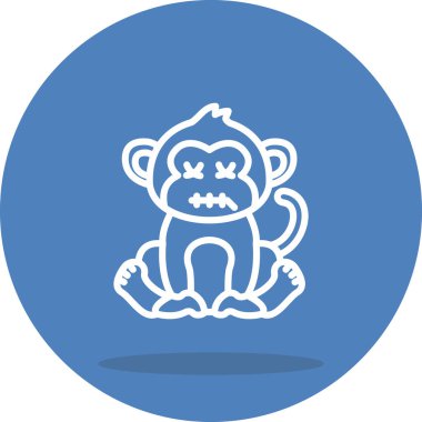 Fermuar Ağzı Maymun Entelektüel Minimum Arayüz Tasarımı Elementi