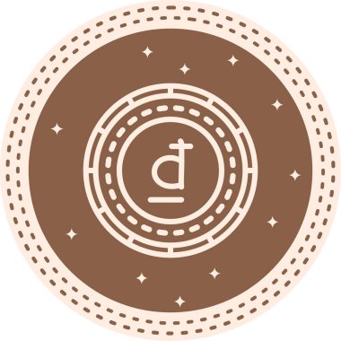 Vietnam Sikkesi Zarif Çağdaş Dijital Grafik Özelliği