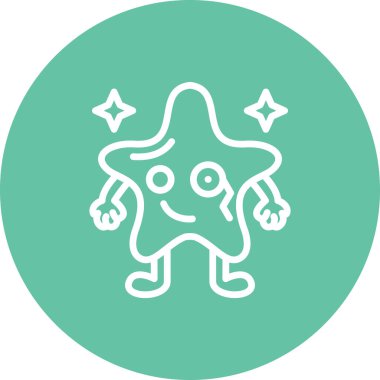 Tek Yıldız Seçkin Markalı Vektör Varlığı