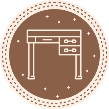 Masa Mobilyası Simgesi, Basit Resim