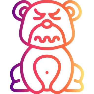 İğrenç Ayı Dinamik Yaratıcı Dijital Grafik Şekli