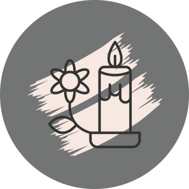 mum ağ ikonu vektör illüstrasyonu