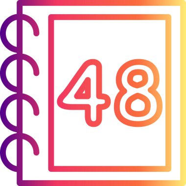 Kırk sekiz web simgesi vektör illüstrasyonu