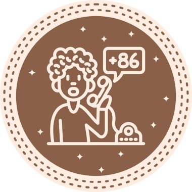 Tibet telefon kodu. Erkek ikonu arıyor.